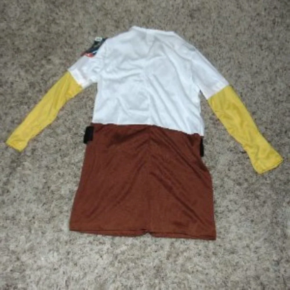 SpongeBob Halloween Costume 4/6 Nickelodeon Jumpsuit, Headpiece, Socks Boys 4 Pc